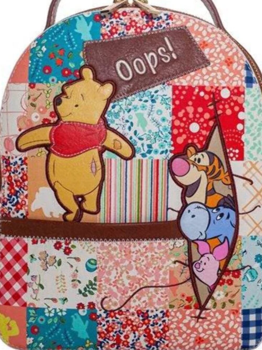 Danielle Nicole Disney Winnie the Pooh OOPS Mini Backpack Patchwork
